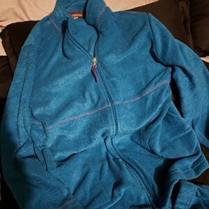 NEW Stan Herman SET Teal PLUSH Terry Track Suit Velour Zip Up Jacket & Pants XL